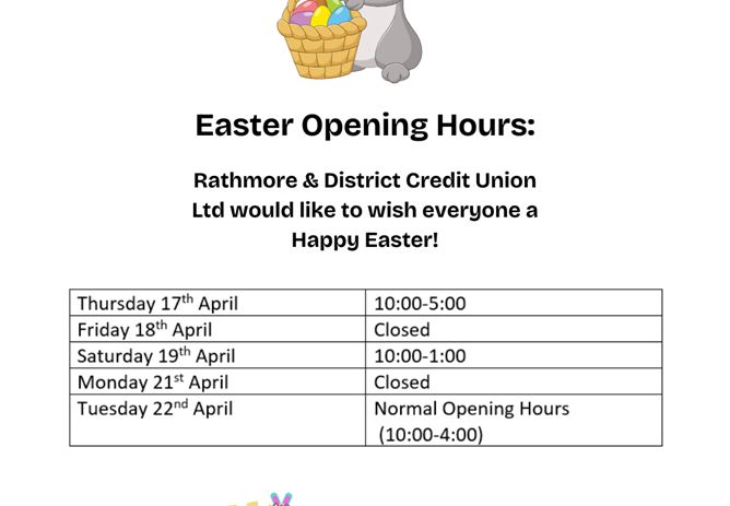 2025 Easter Opening Hours